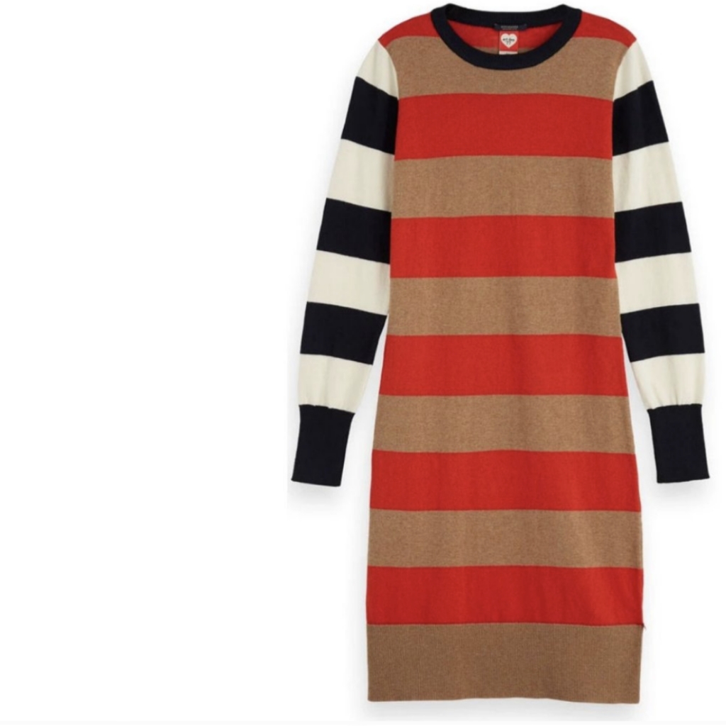 Scotch & Soda Stripe Sweater Dress